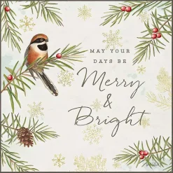 Sale Merry and Bright Framed Canvas Wall Plaque Christmas Art & Wall Decor