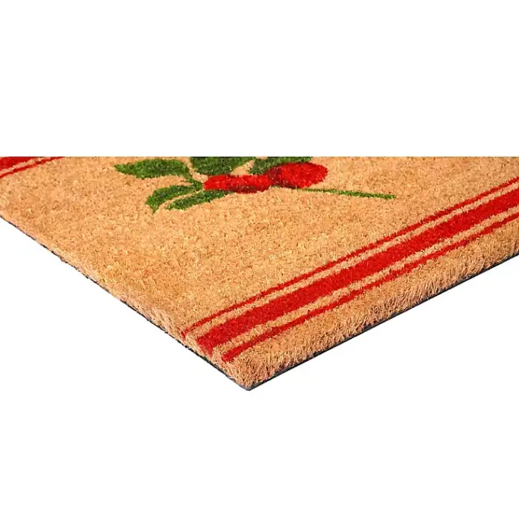 Best Merry Christmas Berry Sprig Doormat Outdoor Christmas Decorations