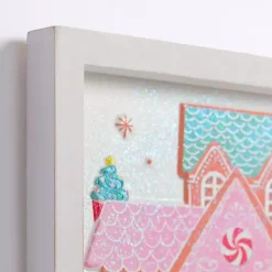 Online Merry Christmas Candy Village Wall Plaque Christmas Art & Wall Decor