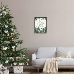 Hot Merry Christmas Greenery Wall Plaque Christmas Art & Wall Decor