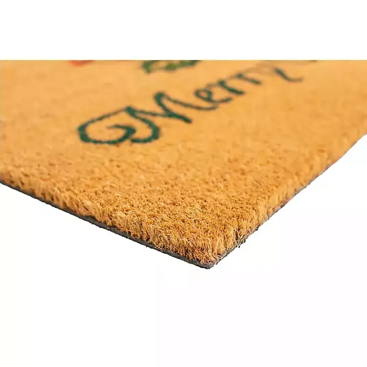 Discount Merry Christmas Holly Sprig Doormat Outdoor Christmas Decorations