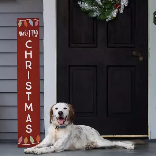 Outlet Merry Christmas Lights Porch Board Outdoor Christmas Decorations