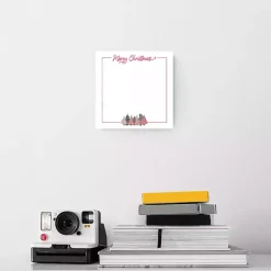 New Merry Christmas Pink Trees Dry Erase Board Christmas Art & Wall Decor