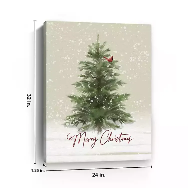 Sale Merry Christmas Woodland Canvas Print, 24x32 in. Christmas Art & Wall Decor