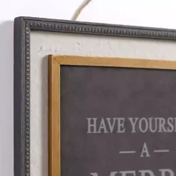 Merry Little Christmas Hanging Wall Plaque Christmas Art & Wall Decor