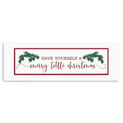 Outlet Merry Little Christmas Pine Canvas Print Christmas Art & Wall Decor