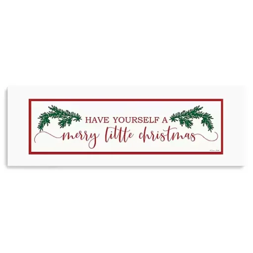 Outlet Merry Little Christmas Pine Canvas Print Christmas Art & Wall Decor