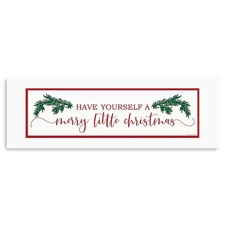 Outlet Merry Little Christmas Pine Canvas Print Christmas Art & Wall Decor