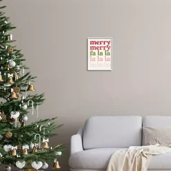 Discount Merry Merry Fa La La Wall Plaque Christmas Art & Wall Decor