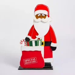Sale Merry Santa with Presents Porch Figurine Outdoor Christmas Decorations