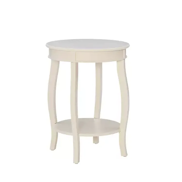 Kirklands Home Accent & End Tables|Merryweather Off White Accent Table Ivory