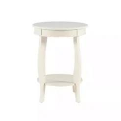 Kirklands Home Accent & End Tables|Merryweather Off White Accent Table Ivory