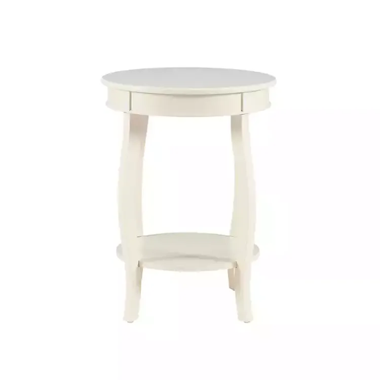 Kirklands Home Accent & End Tables|Merryweather Off White Accent Table Ivory