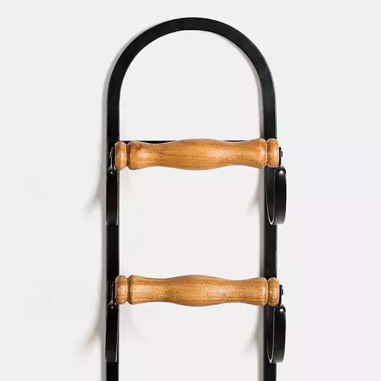 Kirklands Home Wall Storage|Metal and Wood Tiered Multi-Use Wall Rack