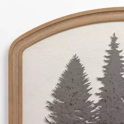 Kirklands Home Wall Plaques|Metal Tree Scene Framed Wall Plaque