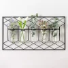 Kirklands Home Wall Storage|Metal Wire and Bottles Wall Plaque
