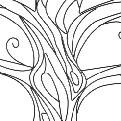 Kirklands Home Wall Plaques|Metal Wire Tree Panel Wall Plaques, Set of 3