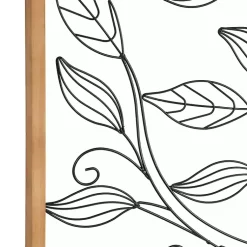 Kirklands Home Wall Plaques|Metal Wire Tree Panel Wall Plaques, Set of 3