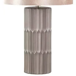 Kirklands Home Table Lamps|Metallic and Champagne Tanya Table Lamp Brown