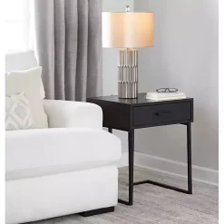 Kirklands Home Table Lamps|Metallic and Champagne Tanya Table Lamp Brown