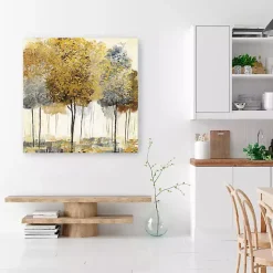 Kirklands Home Canvas Art|Metallic Forest I Canvas Art Print, 40x40 in.