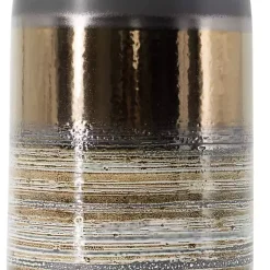 Outlet Metallic Gold and Gray Vase Vases