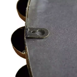 Kirklands Home Decorative Mirrors|Metallic Foiled Beaded Wall Mirror, 27 in. Gold