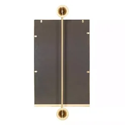 Kirklands Home Decorative Mirrors|Metallic Metal Frame Wall Mirror Gold