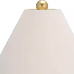 Kirklands Home Table Lamps|Metallic Gold Textured Table Lamp Ivory