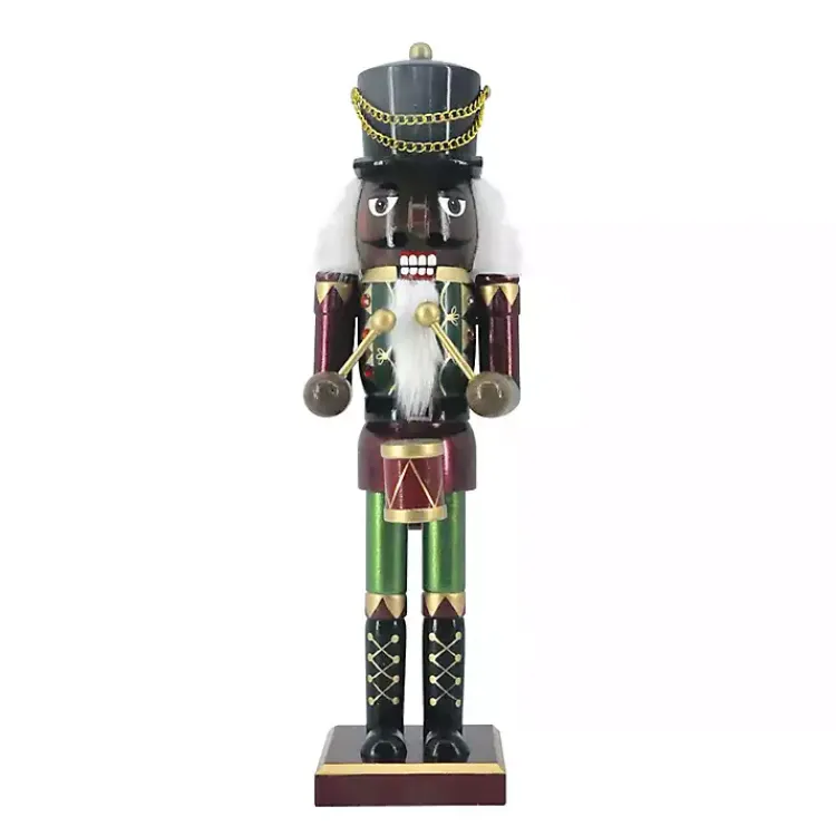 Outlet Metallic Nutcracker Drummer Figurine Christmas Decorations