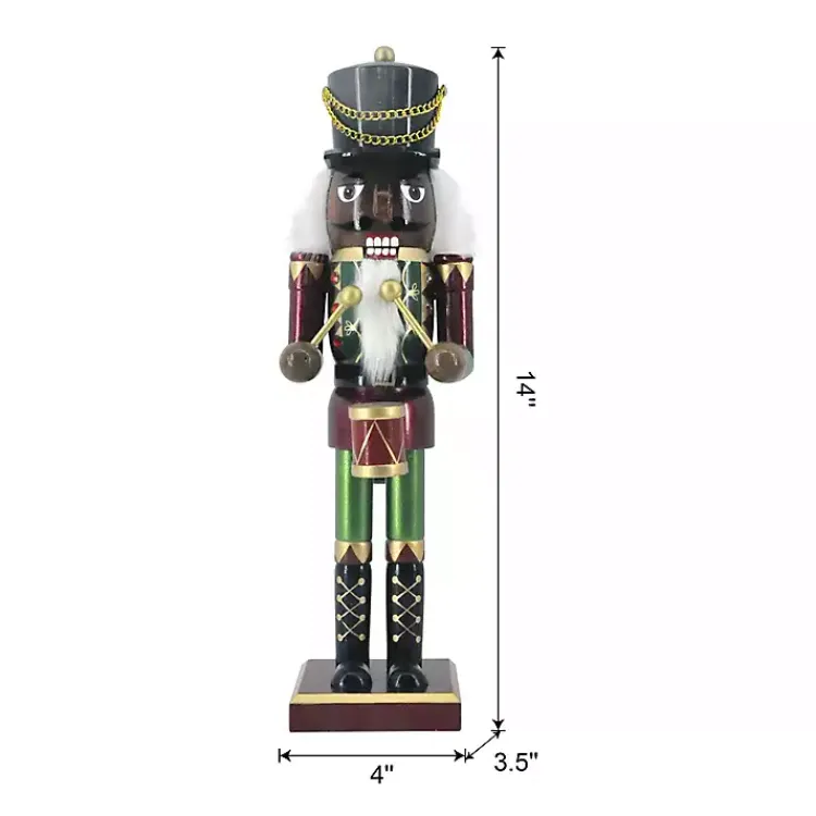 Outlet Metallic Nutcracker Drummer Figurine Christmas Decorations
