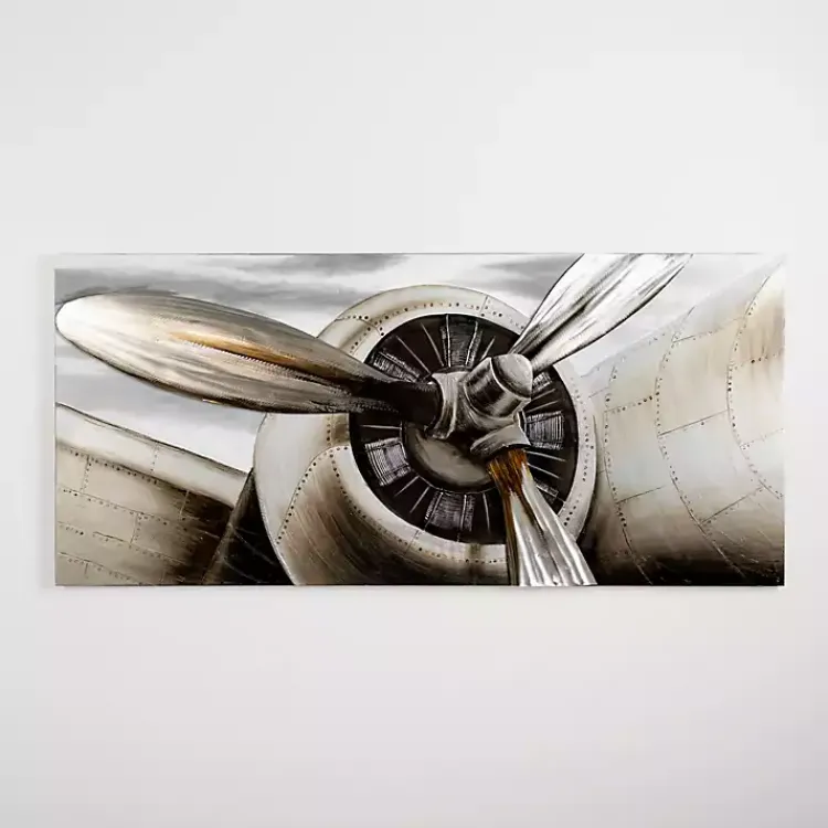 Kirklands Home Canvas Art|Metallic Propeller Canvas Art Print