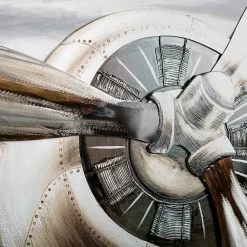 Kirklands Home Canvas Art|Metallic Propeller Canvas Art Print