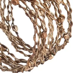 Kirklands Home Table Linens|Metallic Silver Wire Napkin Rings, Set of 4