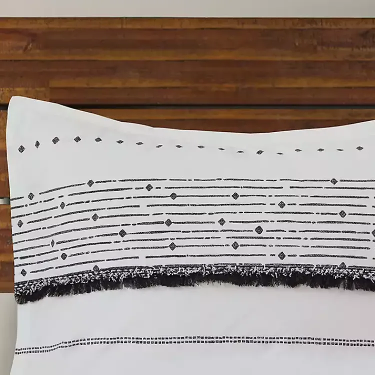 Kirklands Home Comforters|Mia White Striped 3-pc. King Comforter Set