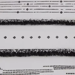 Kirklands Home Duvets|Mia Striped 3-pc. King Duvet Cover Set White