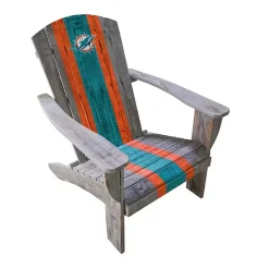 Kirklands Home Outdoor Seating|Miami Dolphins Adirondack Outdoor Chair Brown
