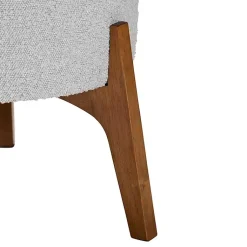 Kirklands Home Benches & Ottomans|Mid-Century Modern Boucle Ottoman Gray