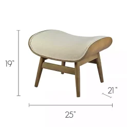 Kirklands Home Benches & Ottomans|Mid-Century Modern Saddle Seat Ottoman