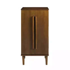 Kirklands Home Armoires|Mid-Century Modern Walnut Jewelry Armoire Brown