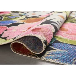 Kirklands Home Area Rugs|Midnight Garden Party Indoor/Outdoor Rug, 7x11