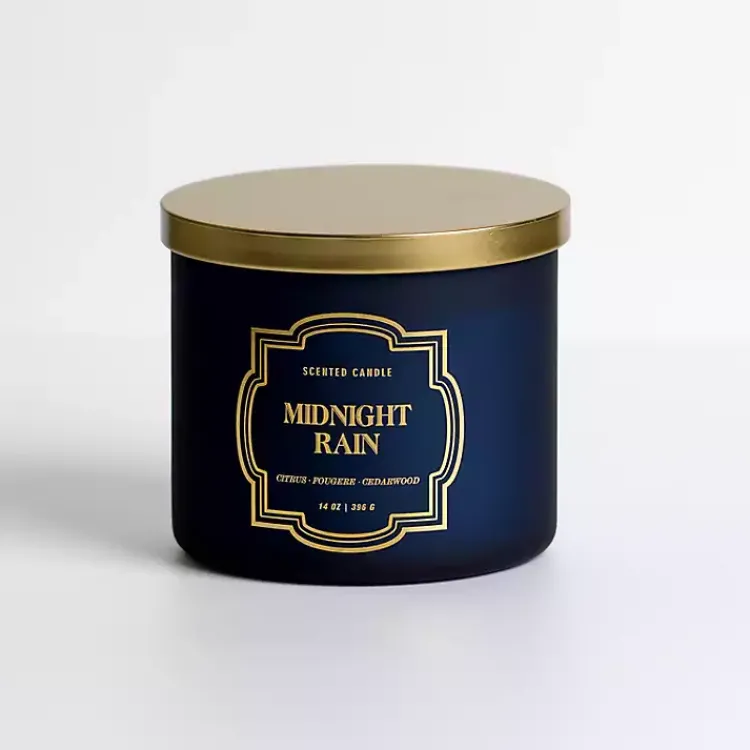 Online Midnight Rain 14 oz. 3-Wick Jar Candle Candles