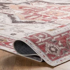 Kirklands Home Area Rugs|Miley Traditional Medallion Washable Area Rug, 4x6