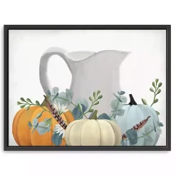 Online Milk Jug Pumpkins Framed Canvas Art Print Fall