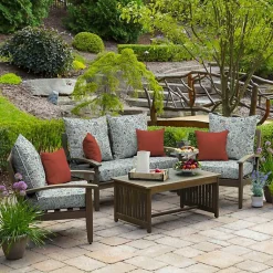 Kirklands Home Outdoor Cushions & Pillows|Millennial Leaf 2-pc. Outdoor Deep Seat Cushion