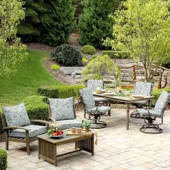 Kirklands Home Outdoor Cushions & Pillows|Millennial Leaf 2-pc. Outdoor Deep Seat Cushion