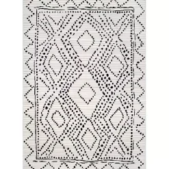 Kirklands Home Area Rugs|Millie Dotted Diamond Area Rug, 5x8