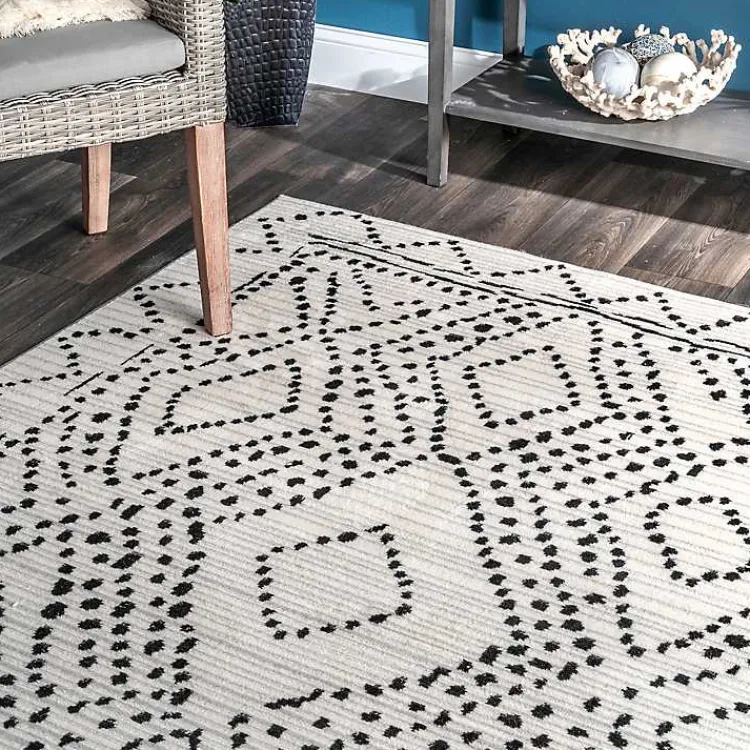 Kirklands Home Area Rugs|Millie Dotted Diamond Area Rug, 8x10