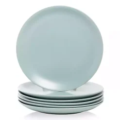 Kirklands Home Dinnerware|Mineral Classic Coupe Dinner Plates, Set of 6 Blue