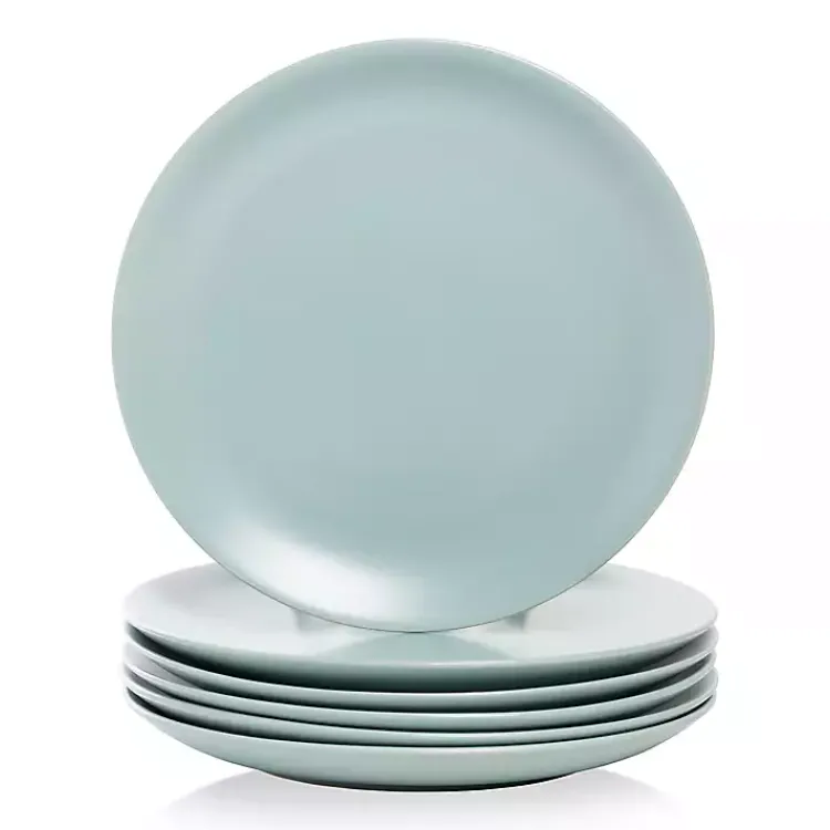 Kirklands Home Dinnerware|Mineral Classic Coupe Dinner Plates, Set of 6 Blue
